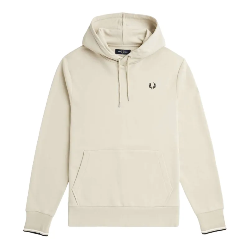 Fred Perry Overhead Tipped Hoodie Oatmeal