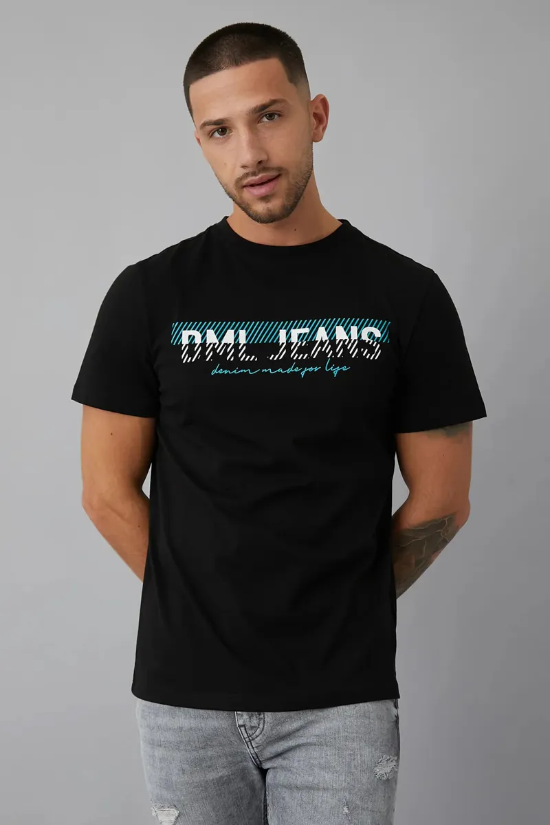 DML Dynamo Printed T-Shirt Black-3
