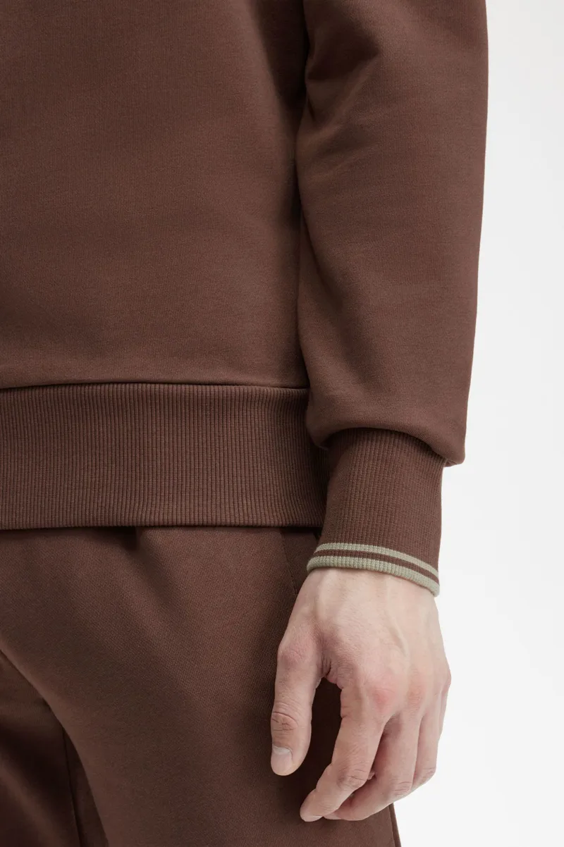 Fred Perry Half Zip Sweatshirt Brick XXL ONLY LAST ONE-5