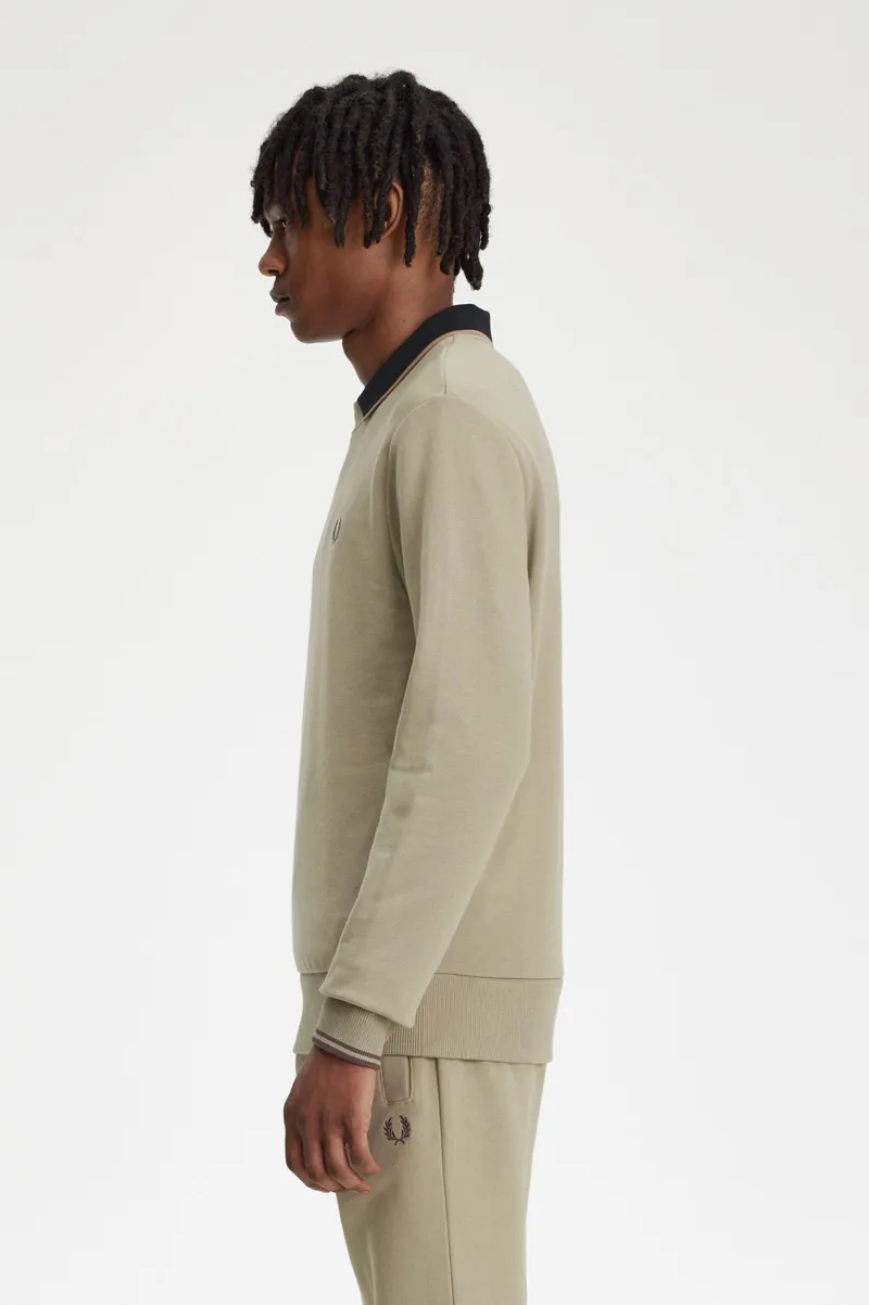 Fred Perry Crew Neck Sweatshirt Warm Grey-1