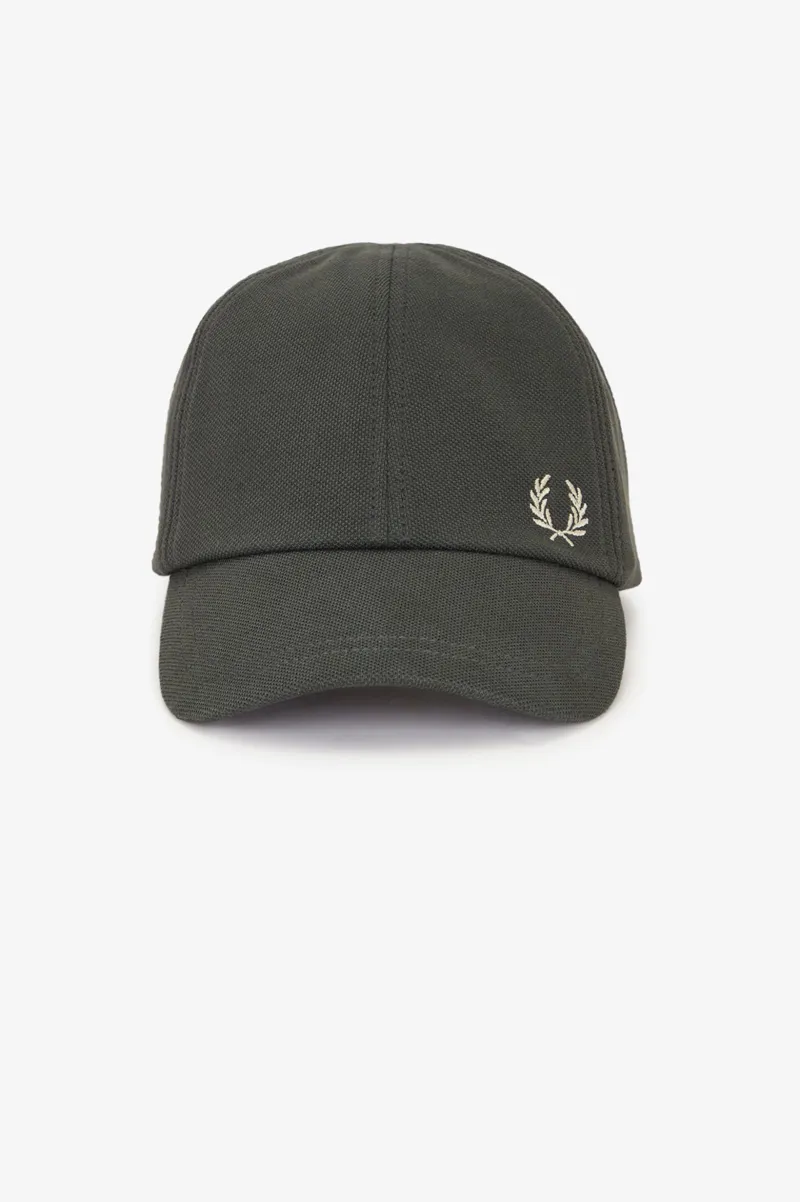 Fred Perry Classic Pique Cap Field Green-2