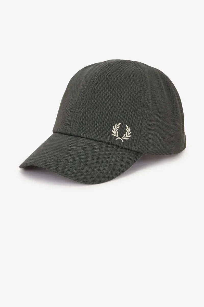 Fred Perry Classic Pique Cap Field Green-3