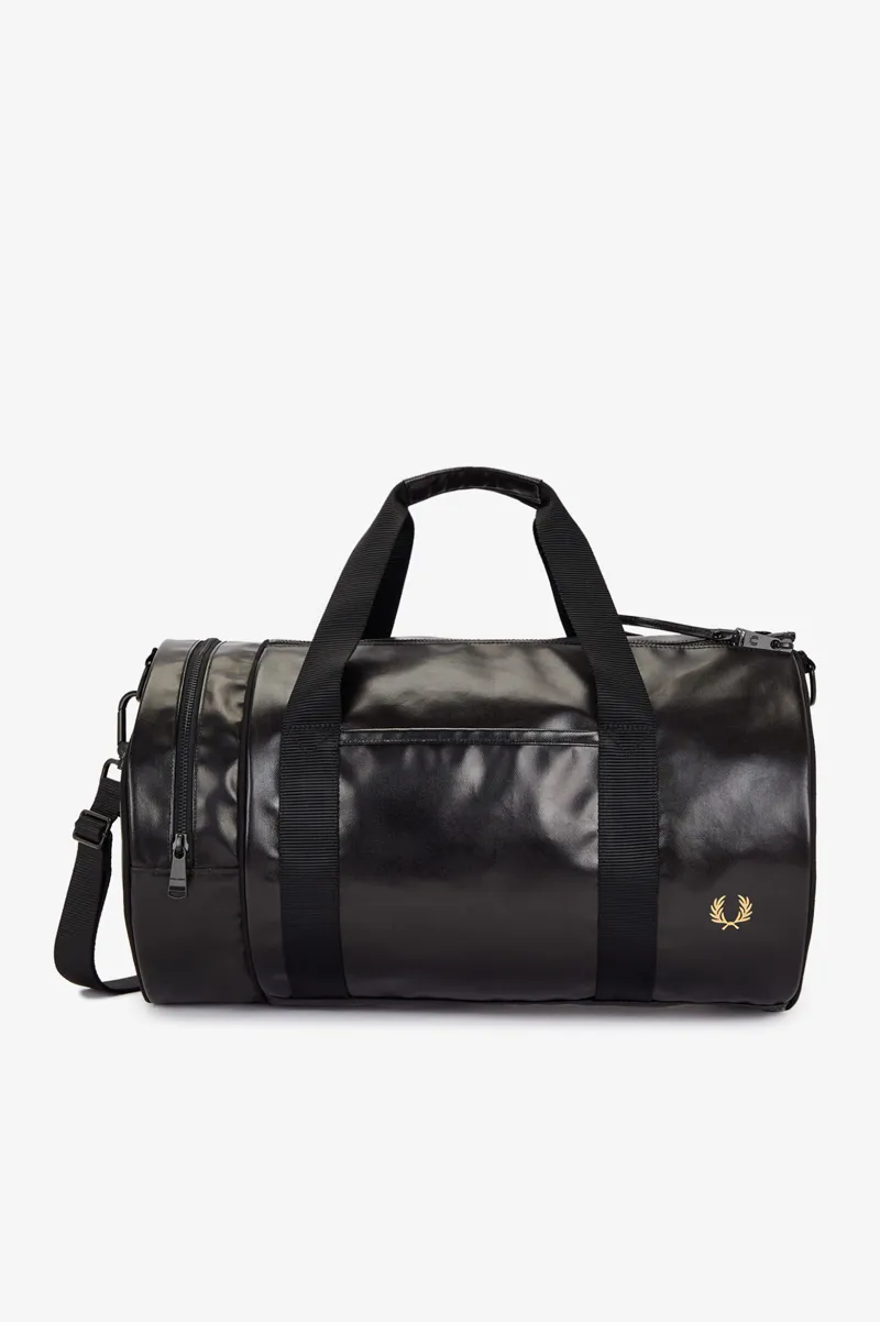 Fred Perry Tonal Barrel Bag Black-2