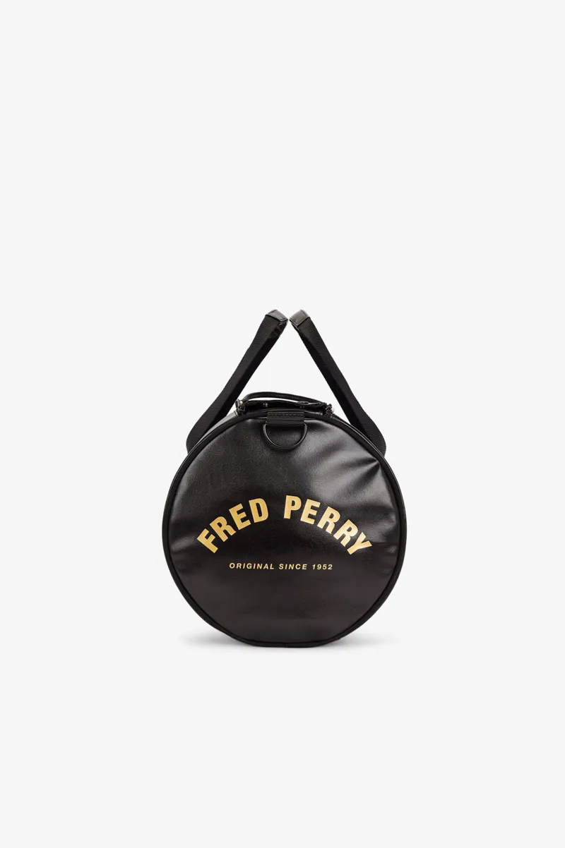 Fred Perry Tonal Barrel Bag Black-3