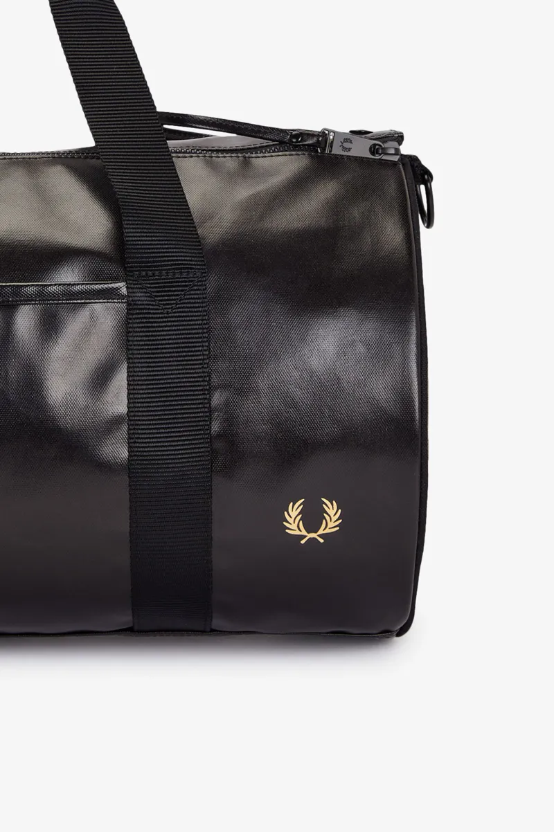 Fred Perry Tonal Barrel Bag Black-5