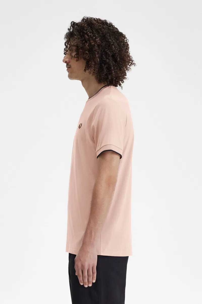 Fred Perry Twin Tipped T-shirt Dark Pink-2