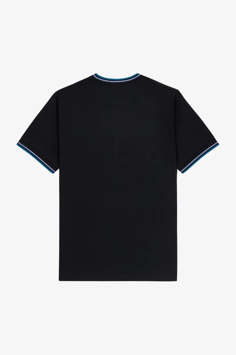 Fred Perry Twin Tipped T-shirt Black / Light Smoke /  Bay Ocean XL ONLY-4