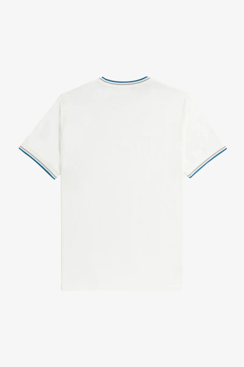 Fred Perry M1588-V36 Mens Twin Tipped T-shirt Snow White-6