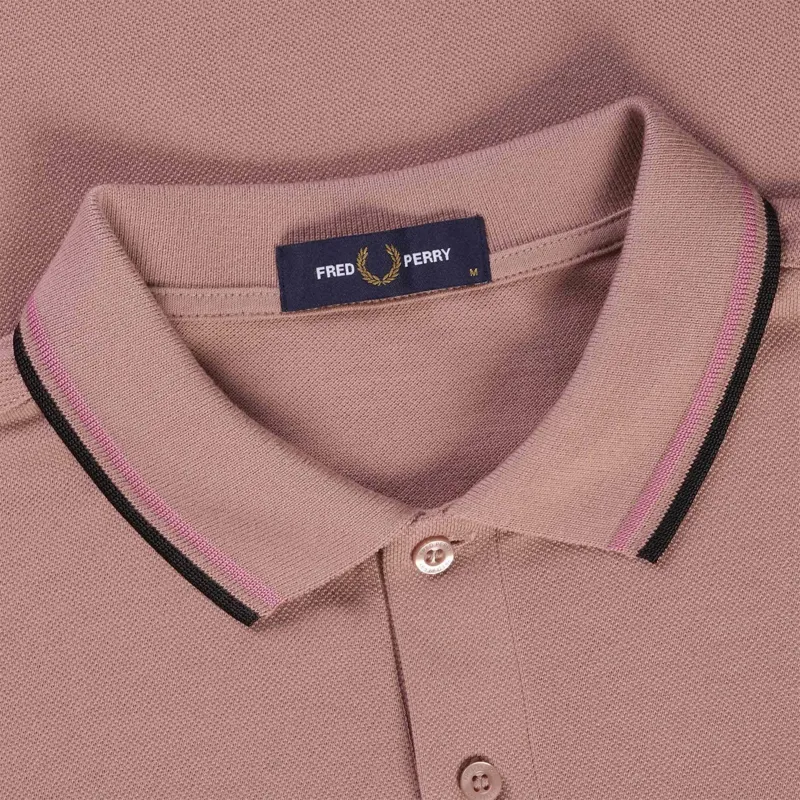 Fred Perry M3600-U89 Polo T-shirt Dusky Pink-1