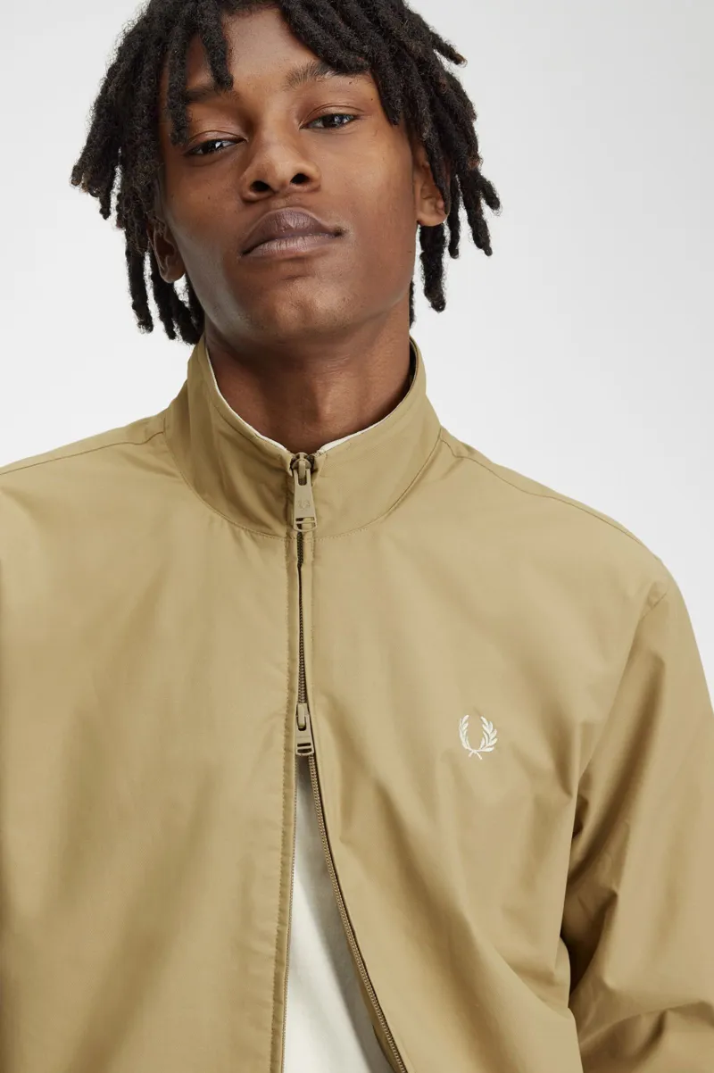 Fred Perry Brentham Jacket Warm Stone-4