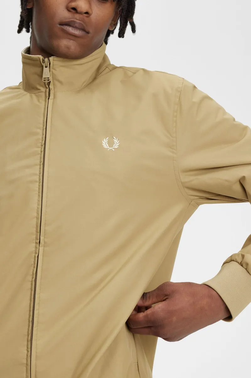 Fred Perry Brentham Jacket Warm Stone-1