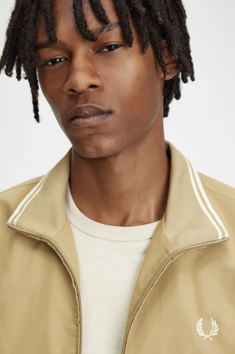 Fred Perry Brentham Jacket Warm Stone-5