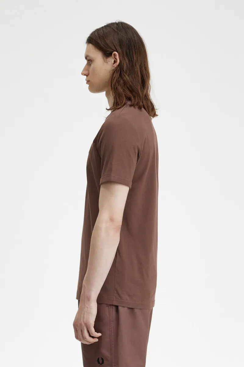 Fred Perry M3519-U85 Ringer T-shirt Brick / Warm Grey XXL ONLY-2