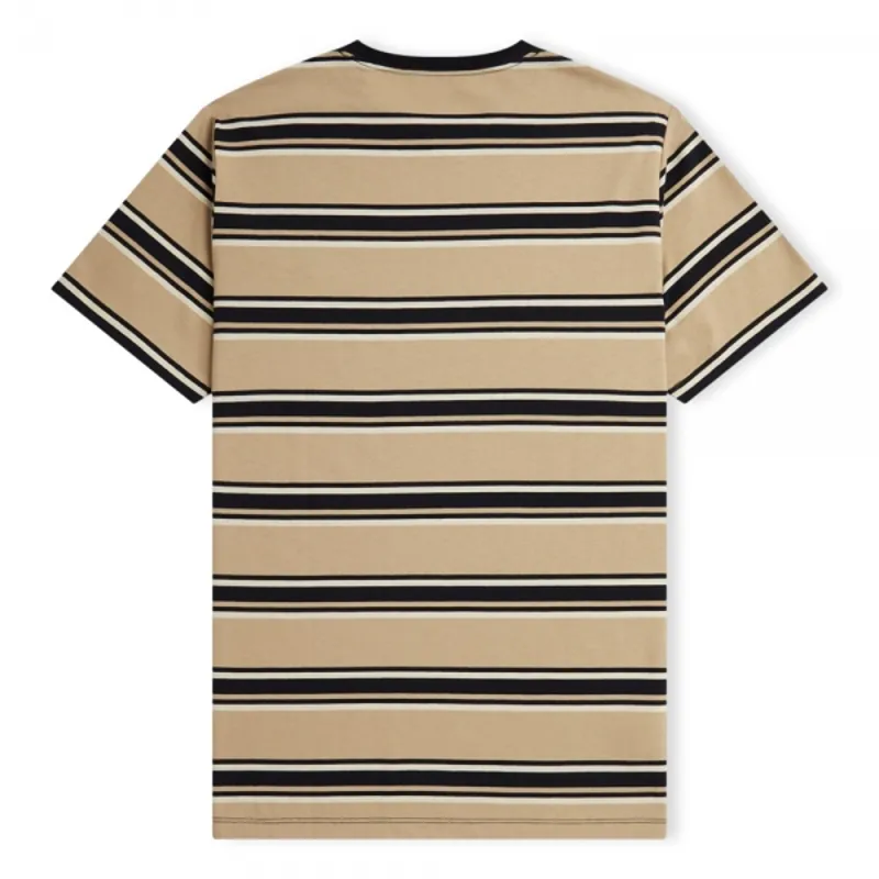 Fred Perry Stripe T-shirt Warm Stone /Oatmeal-3