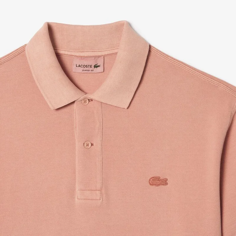 Lacoste Classic Fit Polo T-shirt Washed Pink-1