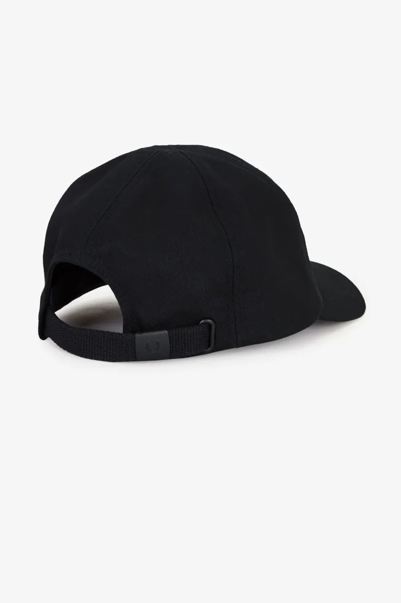 Fred Perry Graphic Branded Six-Panel Cap Black LAST ONE-1