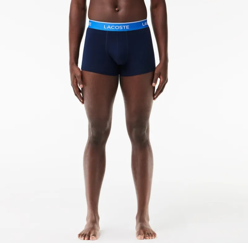 Lacoste Trunks Boxers With Contrasting Waistband Black SMALL ONLY-1