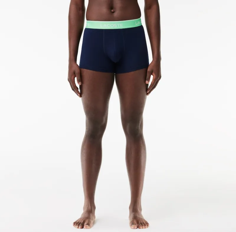 Lacoste Trunks Boxers With Contrasting Waistband Black SMALL ONLY-2