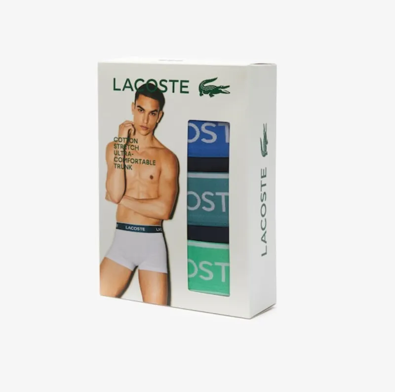 Lacoste Trunks Boxers With Contrasting Waistband Black SMALL ONLY-3