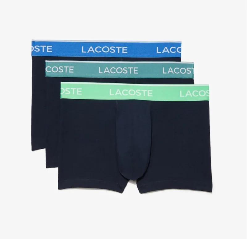 Lacoste Trunks Boxers With Contrasting Waistband Black SMALL ONLY