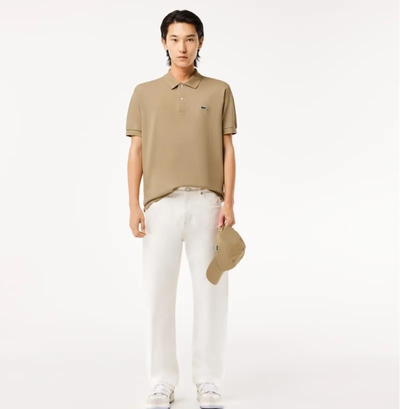 Lacoste Classic Fit Polo T-shirt Stone XL ONLY LAST ONE-5