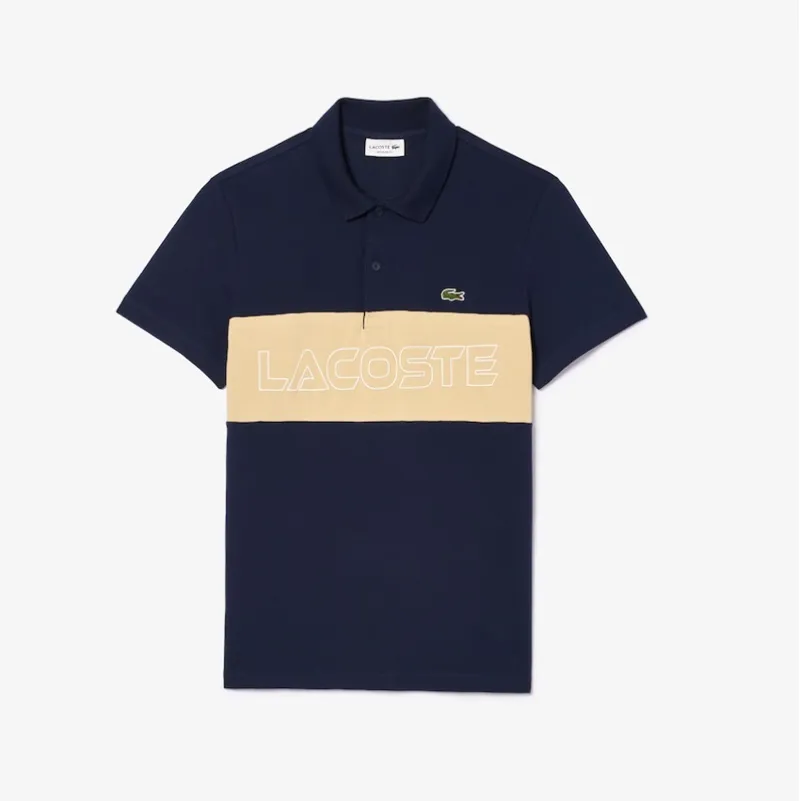 Lacoste Colourblock Polo T Shirt Navy-3