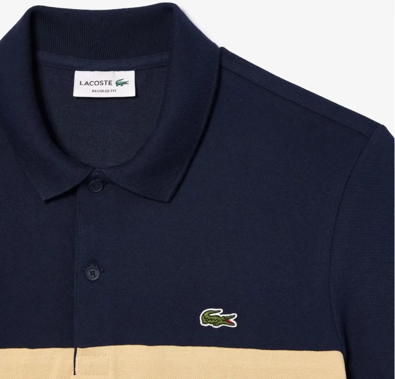 Lacoste Colourblock Polo T Shirt Navy-4