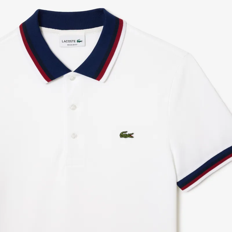 Lacoste Contrast Collar Polo Shirt White XXL ONLY LAST ONE-3