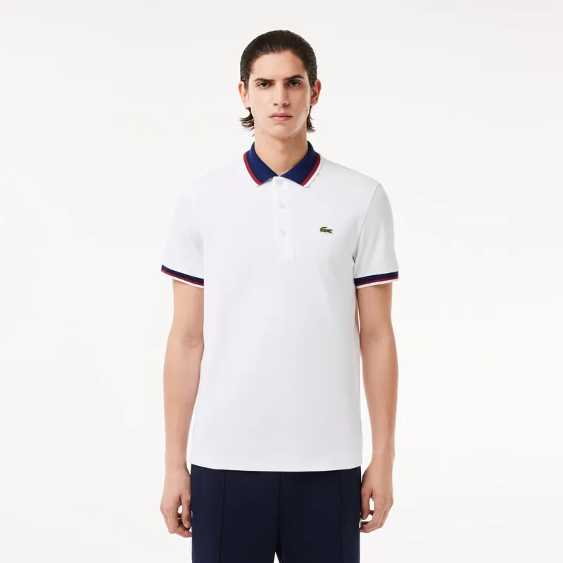 Lacoste Contrast Collar Polo Shirt White XXL ONLY LAST ONE-5