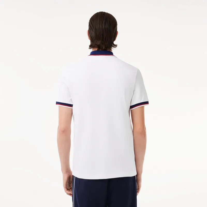 Lacoste Contrast Collar Polo Shirt White XXL ONLY LAST ONE-6