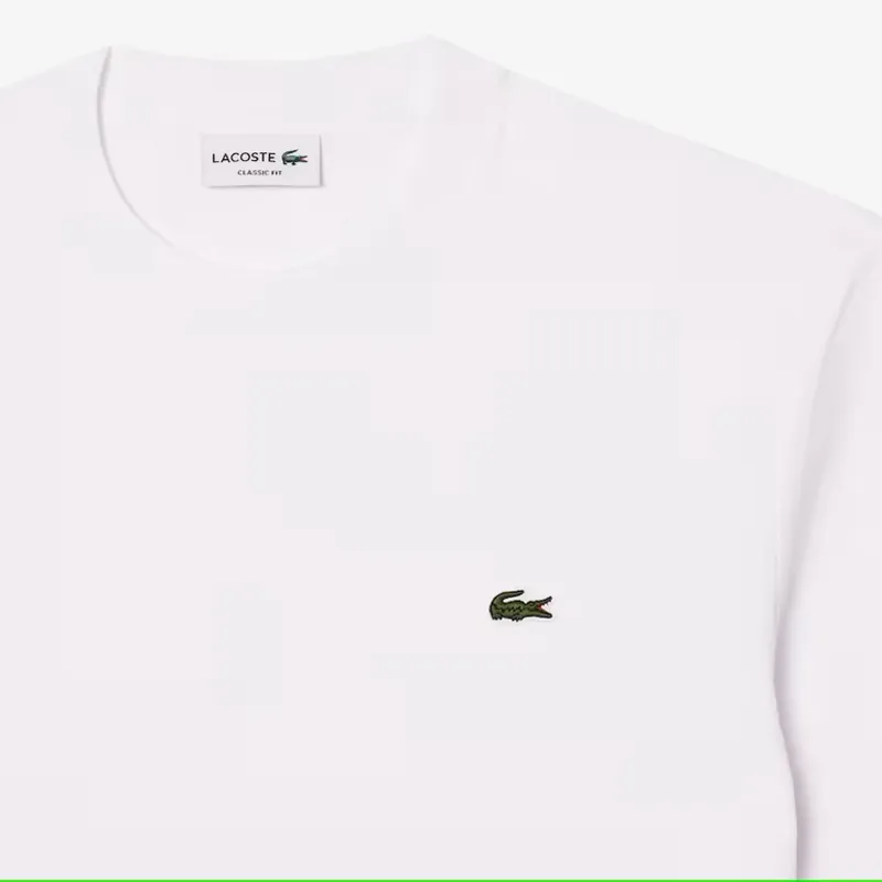 Lacoste Classic Fit Cotton T-Shirt White-4