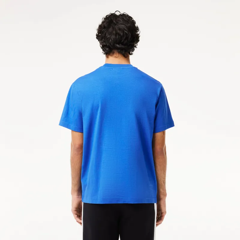 Lacoste Classic Fit Cotton T-Shirt Saphir Blue-2