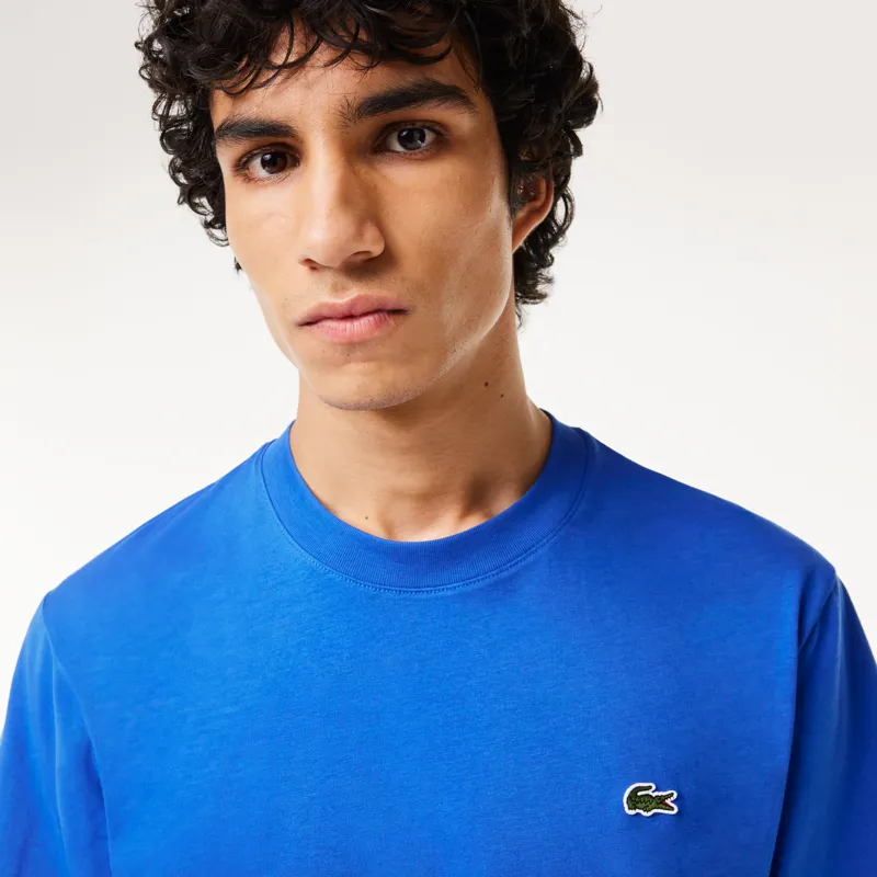 Lacoste Classic Fit Cotton T-Shirt Saphir Blue-1