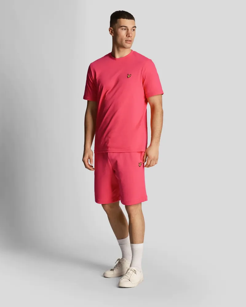 Lyle and Scott Sweat Short Electric Pink MEDIUM ONLY LAST PAIR-1