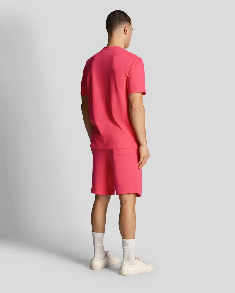 Lyle and Scott Sweat Short Electric Pink MEDIUM ONLY LAST PAIR-2