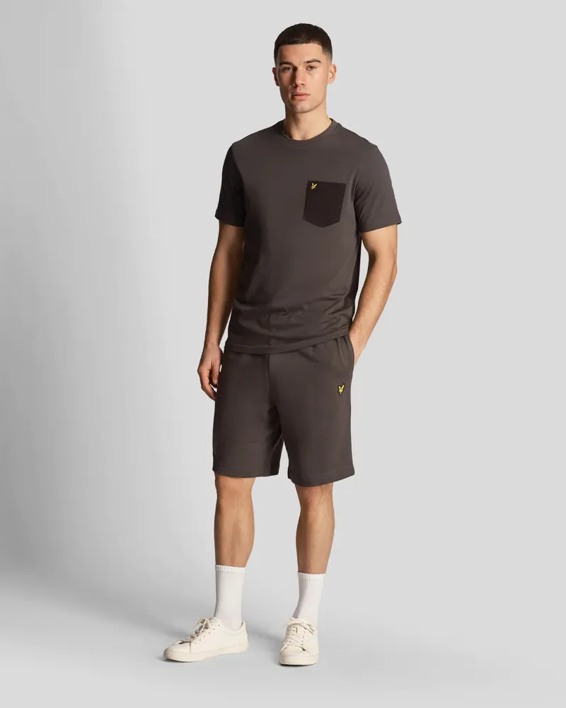 Lyle and Scott Sweat Short Gunmetal-1