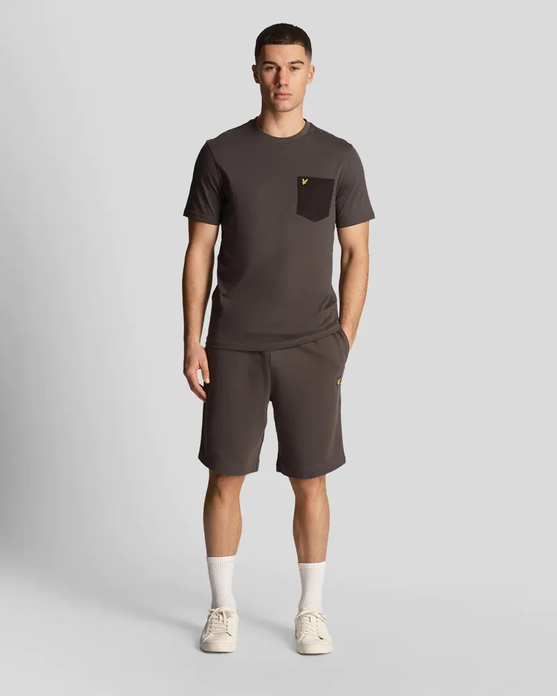 Lyle and Scott Sweat Short Gunmetal-4