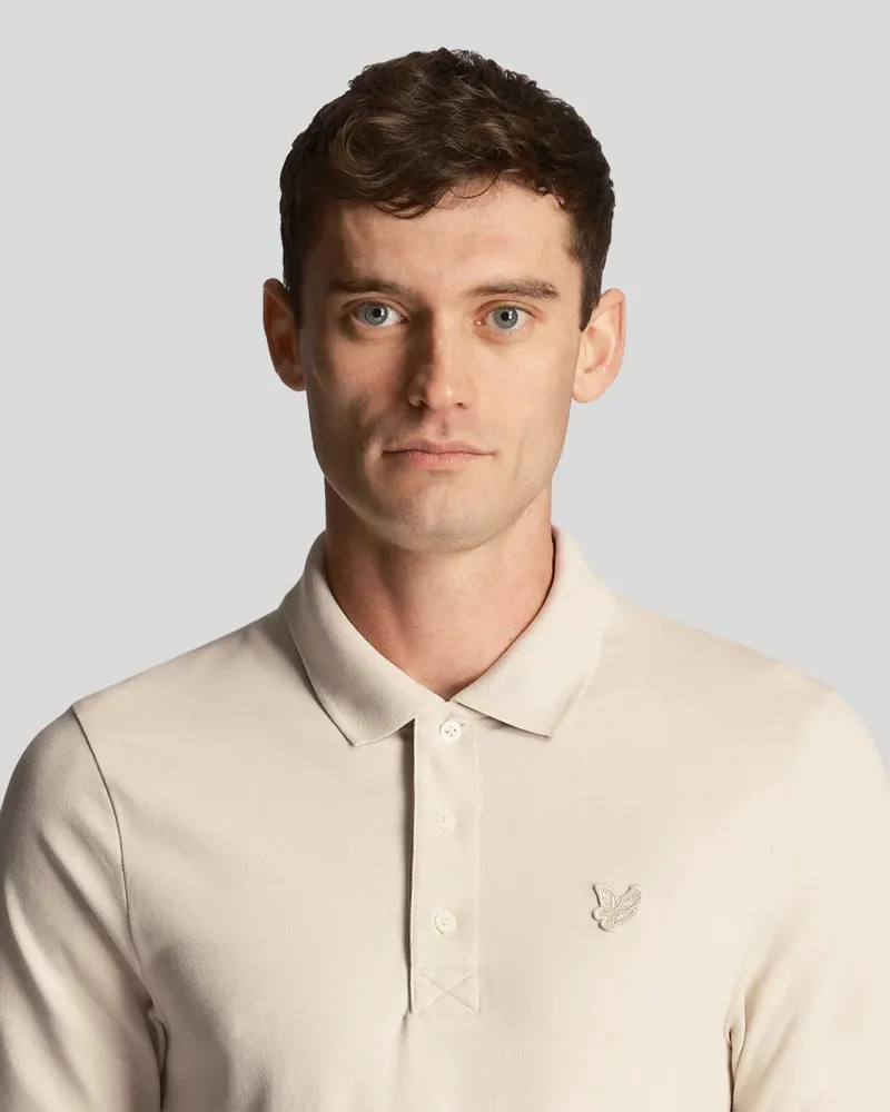 Lyle and Scott Tonal Eagle Polo Shirt Cove  