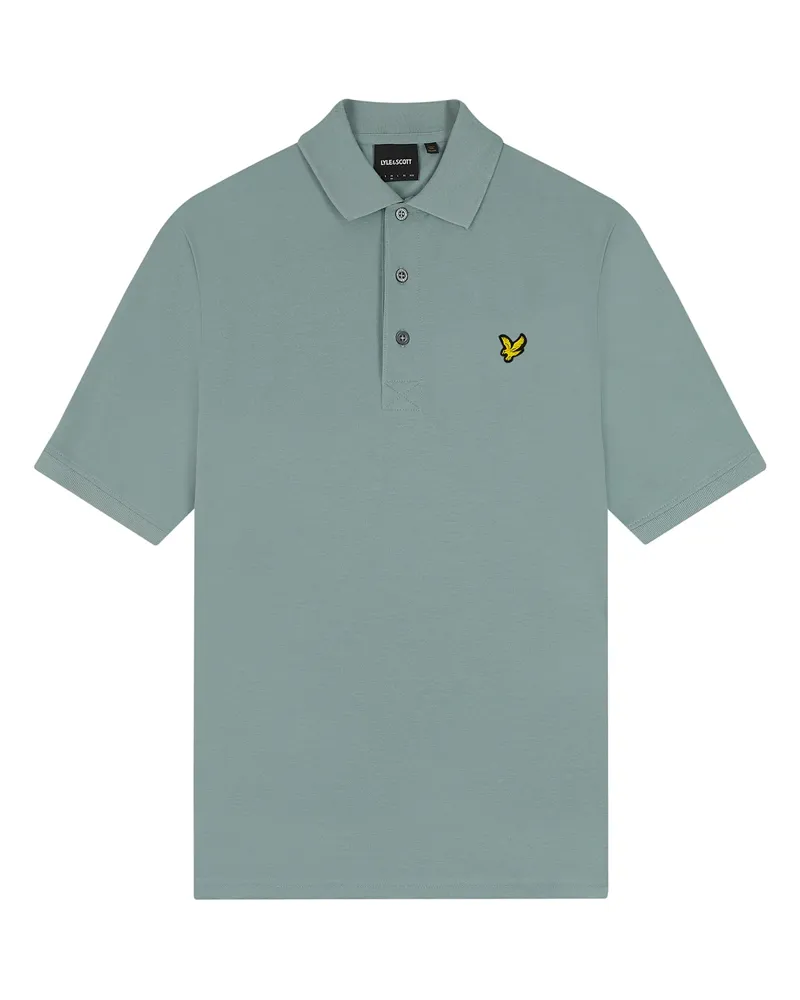 Lyle and Scott Plain Polo T-shirt Slate Blue