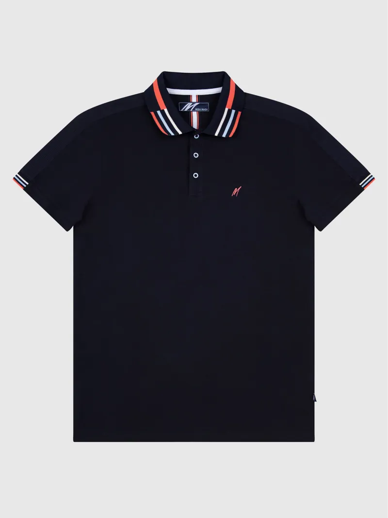 Mish Mash Finn Polo T-Shirt Navy-2