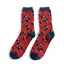 Mr Heron vintage vinyl trainer socks Red