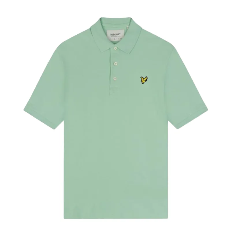 Lyle and Scott Plain Polo T-shirt Turquoise Shadow LARGE ONLY LAST ONE-1