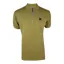 Trojan Houndstooth Trim Zip Pique Polo Camel