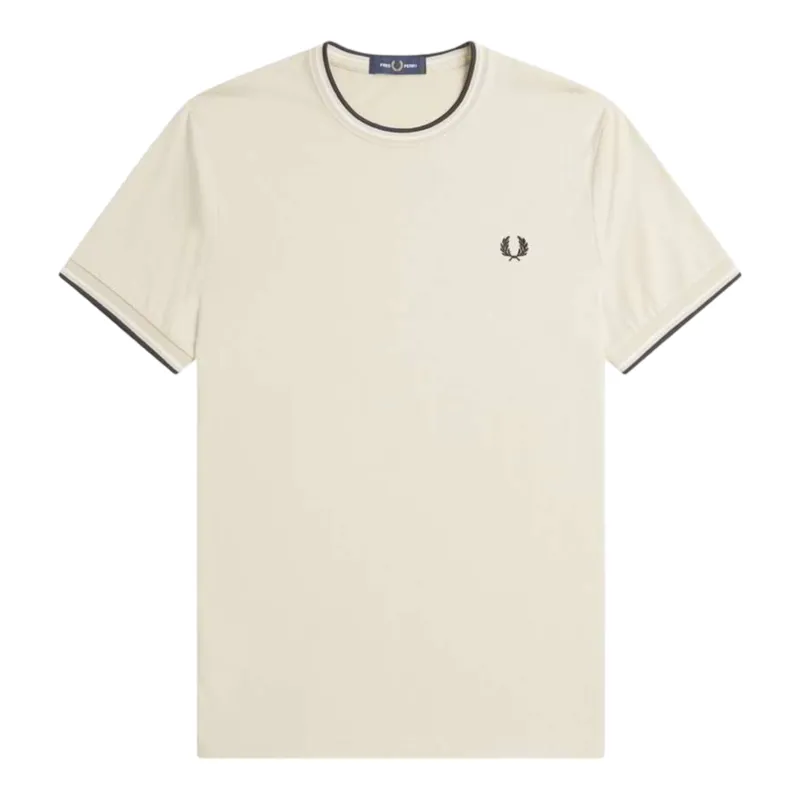 Fred Perry Twin Tipped T-shirt Oatmeal