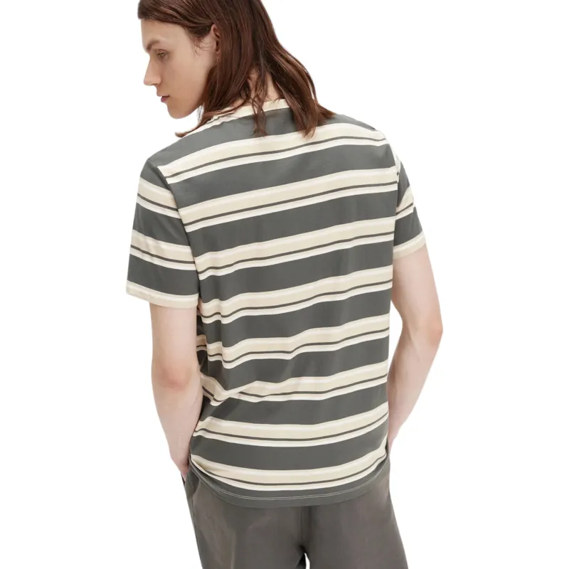 Fred Perry Stripe T-shirt Field Green / Oatmeal-2