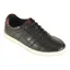 Front Lucca Smart Leather Trainer Black 