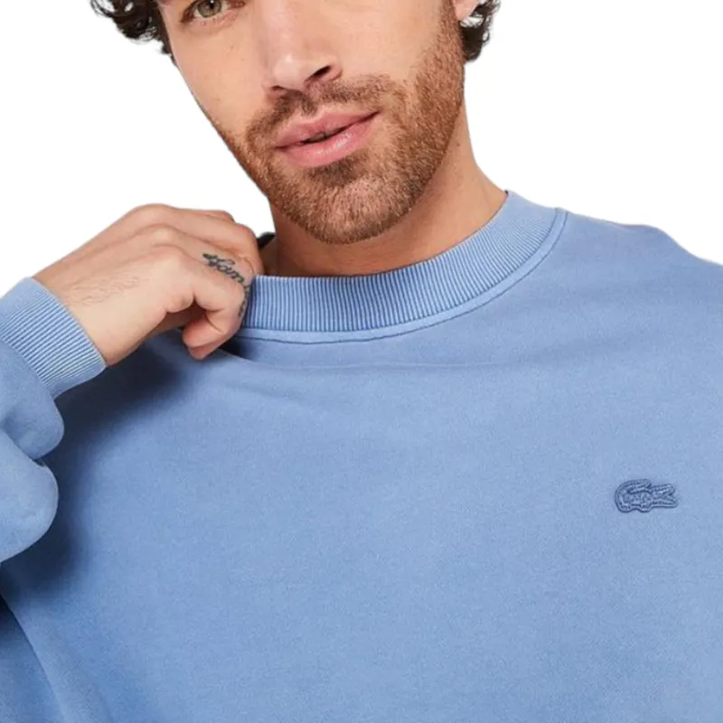 Lacoste Oversized Crew Washed Blue XL ONLY LAST ONE-3