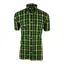 Trojan Windowpane Check SS Shirt Black /Green