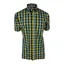 Trojan Windowpane Check SS Shirt Navy
