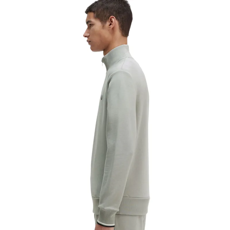 Fred Perry Half Zip Sweatshirt Limestone XXL ONLY -2